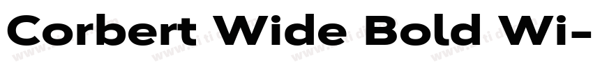 Corbert Wide Bold Wi字体转换